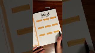 October bullet journal setup 🧡 hope we all have a good month bulletjournal bujo habittracker [upl. by Aleik380]