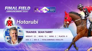 2024 Hollywoodbets Durban July Barrier Draw and Final Field Announcement [upl. by Tarttan]