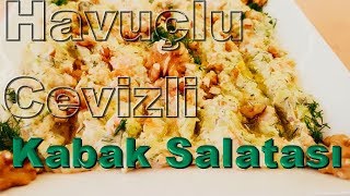 Havuçlu Cevizli Kabak Salatası Nasıl Yapılır cimenhulya [upl. by Ecidnac]