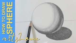 How to Draw a Sphere  How to Draw for Kids  ArtsLowe [upl. by Martineau]