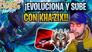 ¡KHAZIX EVOLUCIONA Y CARREA TUS PARTIDAS  ¿CÓMO JUGAR K6 EN WILD RIFT GUÍA DE K6 KHAZIX [upl. by Alenoel]