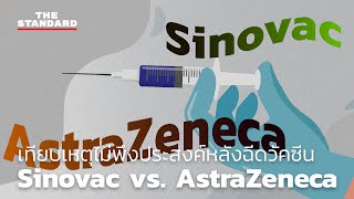 เทียบเหตุไม่พึงประสงค์หลังฉีดวัคซีน Sinovac vs AstraZeneca [upl. by Lubow]