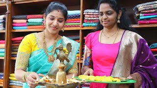 Shop Opening Special Vlog🥰 Budgetలో పైతాని చీరలు👌 Latest Paithani Saree Collection With Price👍 [upl. by Llennehc116]