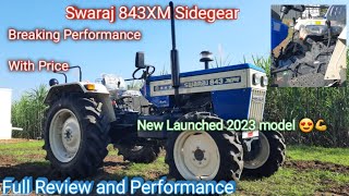 Swaraj 843 XM 4wd Sidegear Tractor Review Tamil  Swaraj 45hp 4wd Tractor Review price mileage tamil [upl. by Ytineres]