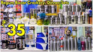 begumbazar Crockery Items ₹30 Return Gifts Melamine Dinner Sets  Hyderabad Online Shopping [upl. by Mojgan506]