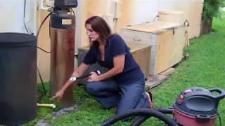 How to clean out your ac condensate drain with a new wet vacuum attachment from Diyvaccom [upl. by Eatnohs]