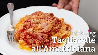 Tagliatelle allAmatriciana with Giuseppe Crupi [upl. by Jareen]