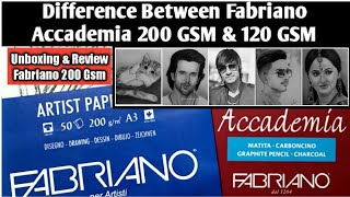 Unboxing amp Review Of Fabriano Accademia 200Gsm Paper [upl. by Johannes]