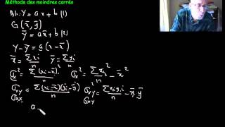 METHODE DES MOINDRES CARRES [upl. by Ilesara]