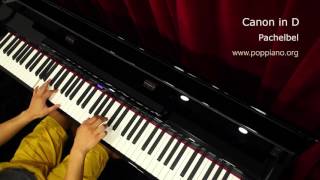 琴譜♫ Canon in D  Pachelbel piano 香港流行鋼琴協會 pianohkcom 即興彈奏 [upl. by Cloots]