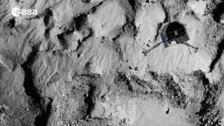 Rosetta landing on a comet [upl. by Ticon]