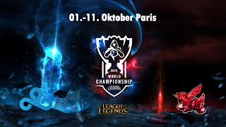 Cloud 9 vs ahq eSports Club  Tiebreaker Gruppe B World Championship Gruppenphase 2015 [upl. by Terchie672]