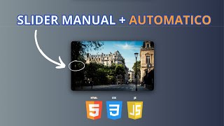 CREA un SLIDER RESPONSIVE con HTML CSS y JS desde cero [upl. by Turro]