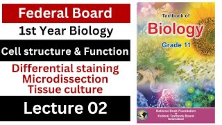 differential staining  microdissection  tissue culture  cell structure and function  federal [upl. by Analle]