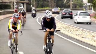 Nico Rosberg Triathlon Cannes 2012 Nach Plattfuß war Ende [upl. by Kempe320]