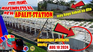 daming pagbabago sinimulan na ang platform new apalit station V 582  pnr nscr update [upl. by Oby]