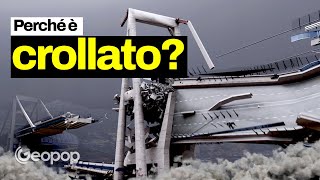 Crollo del Ponte Morandi linedita ricostruzione video in 3D al momento del collasso [upl. by Fidel]