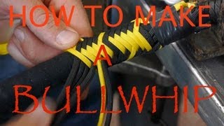 HOW TO MAKE A 8 FOOT PARACORD BULLWHIP [upl. by Slaby]