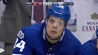 Auston Matthews Disallowed Goal 11202017 Arizona Coyotes vs Toronto Maple Leafs [upl. by Suiravat49]