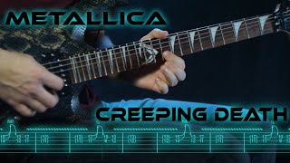 How To Play Metallica  Creeping Death Guitar Lesson And Cover With Tabs [upl. by Ahsauqal]