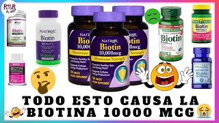 BIOTINA PARA EL CABELLO 10000 mcg Biotin for hair growth CONTRAINDICACIONES 2023 [upl. by Sigsmond237]