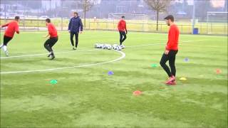 Fußball  360° Spieler  Schnelligkeitstraining Kognitiv [upl. by Ahsienat]