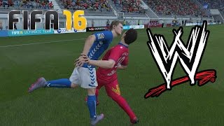 FIFA 16 Fails  With WWE Commentary 4 [upl. by Enilada]