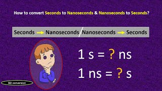 How to convert Seconds to Nanoseconds sns and Nanoseconds to Seconds nss  BD conversion [upl. by Durkee238]