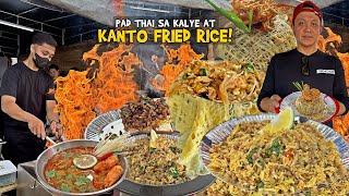 Spicy na KANTO FRIED RICE at Umaapoy na PAD THAI sa KALYE  Street Food sa Pampanga [upl. by Yroc13]