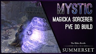 Magicka Sorcerer Build PvE quotMysticquot  Summerset Chapter [upl. by Alitha424]