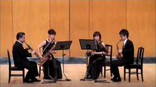 グラズノフ作曲 カンツォーナ・バリエ Saxophone Quartet [upl. by Yesak]