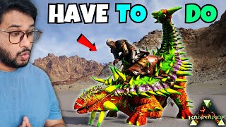 I TAME THE DRILLER STONE x 100😨 ANKYLO MADNESS 😱  ARK SURVIVAL RAGNAROK HINDI 8 [upl. by Mylor]