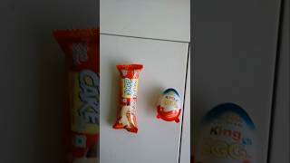 Kaju cake vs kinder Joy chocolate unboxing video trending shorts ytstudio [upl. by Yadahs]