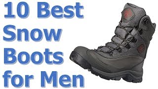 Top 10 Best Winter Snow Boots for MenBest Affordable Winter Boots [upl. by Fotinas]