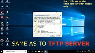 Enable TELNET And TFTP ServerClient [upl. by Conan240]