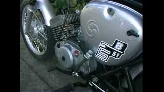 Simson S51 Start und Motorlauf Modell S51 B24 Baujahr 1985 [upl. by Siro]