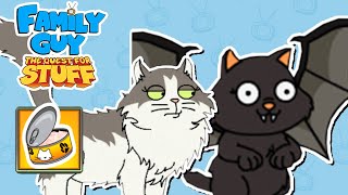 POUNCEY THE CAT AND BAT CAT UNLOCKED  Family Guy The Quest For Stuff  Cat Lady Update [upl. by Yim]