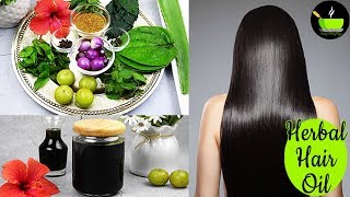 Homemade Herbal Hair Oil  How To Stop Hair Fall Naturally At Home  Hair Oil For Long amp Strong Hair [upl. by Nac]