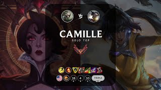 Camille Top vs Nilah  NA Grandmaster Patch 1223 [upl. by Aneertak10]