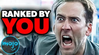 Top 10 Nic Cage Movies FanRank [upl. by Adamski]