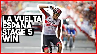 La Vuelta 2022  Marc Soler wins stage 5 [upl. by Lladnik448]