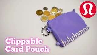 Lululemon Clippable Card Pouch Review [upl. by Richart]