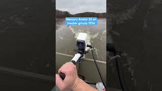 Mercury Avator 35e speed test On tracker grizzly 1754 [upl. by Germana]