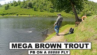 243 Catching a PB Brownie 🐟 Big Rainbows amp Blue Trout 🐟 Fly Fishing UK [upl. by Eoj]