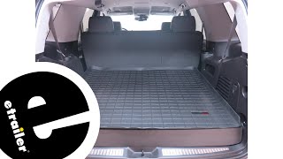 etrailer  WeatherTech Cargo Liner Review  2016 Chevrolet Tahoe [upl. by Brandon]