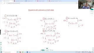 Equations  unknowns on both sides [upl. by Enitnelav641]