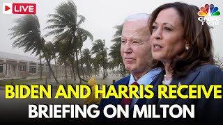 Milton Hurricane Live News  Biden amp Harris Press Briefing  Hurricane Milton  US News Live  N18G [upl. by Reyotal]