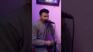 Budeshkal ko lathi harmonica cover with drum and guitar🎤🎼 music live cover guitar singer [upl. by Adniralc]