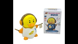 Cuddles Dynamic Dancing Duck Toy Musical 360° Rotating Flashing Lights amp Sound Multicolor [upl. by Heall]