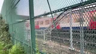 Trainspotting at Mayesbrook parkDagenhamDistrict line s7 stock at speed [upl. by Otreblasiul903]